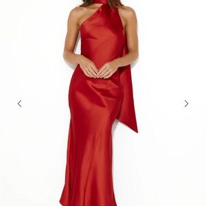 Hello Molly One Shoulder Red Dress
